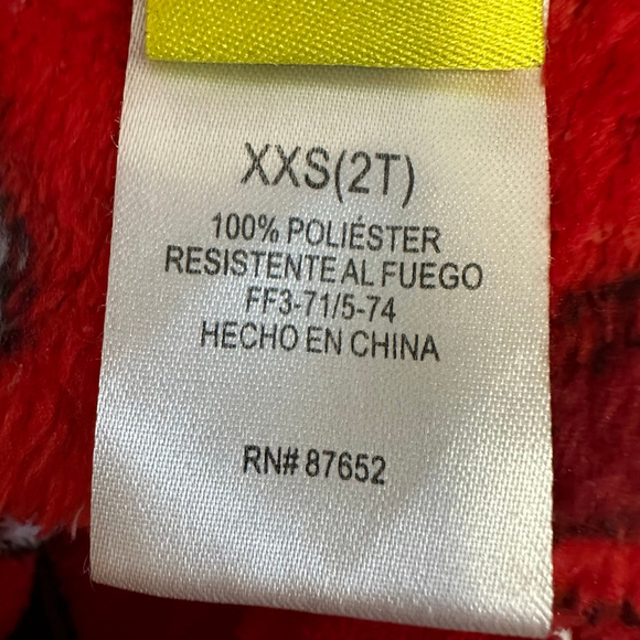 Girls Disney Pajamas Kids Baby Toddler Robe Size 2T Red Minnie Mouse Robe - Picture 8 of 9